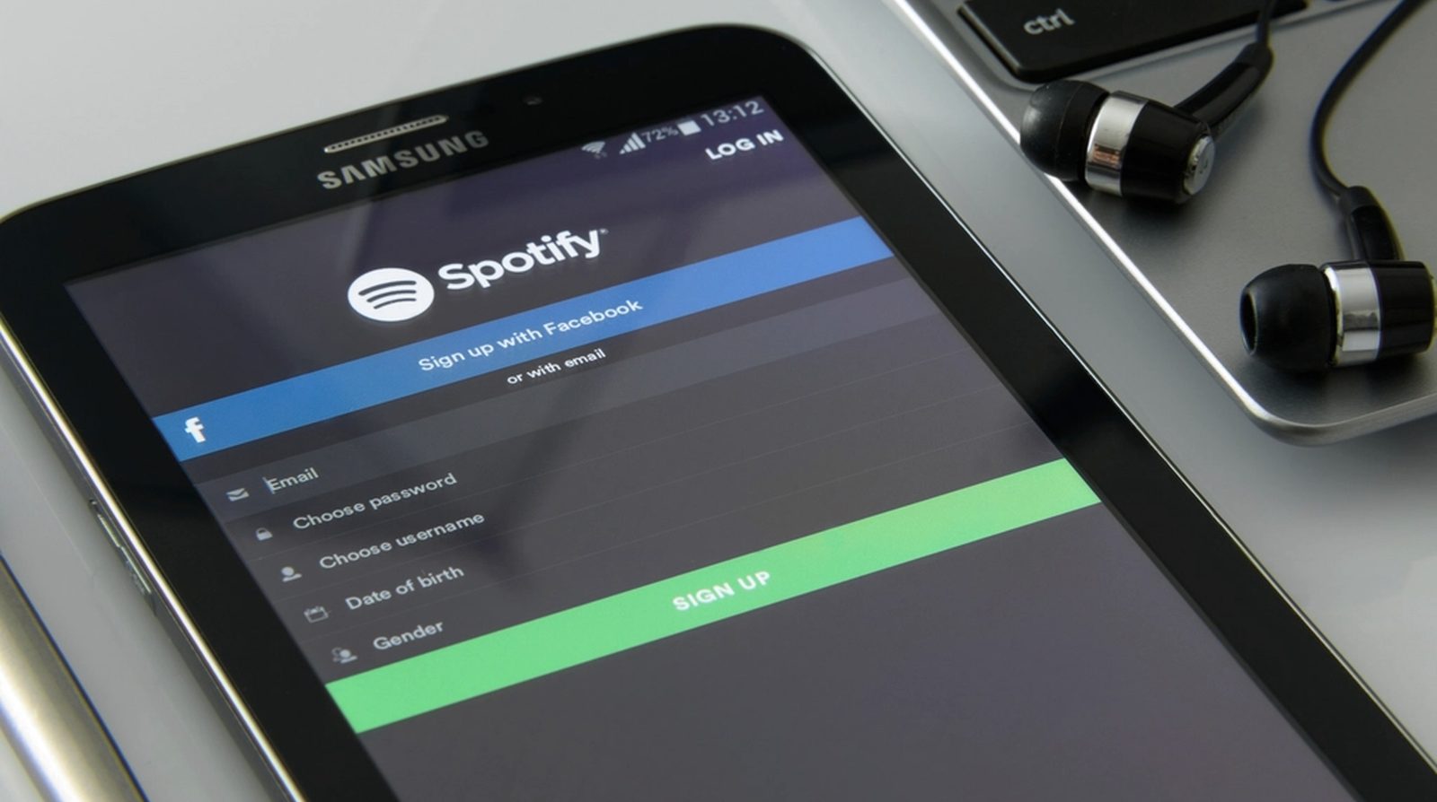 The Spotify app on a phone screen